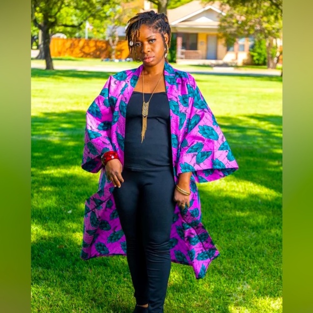 Kimono Jacket in African Print